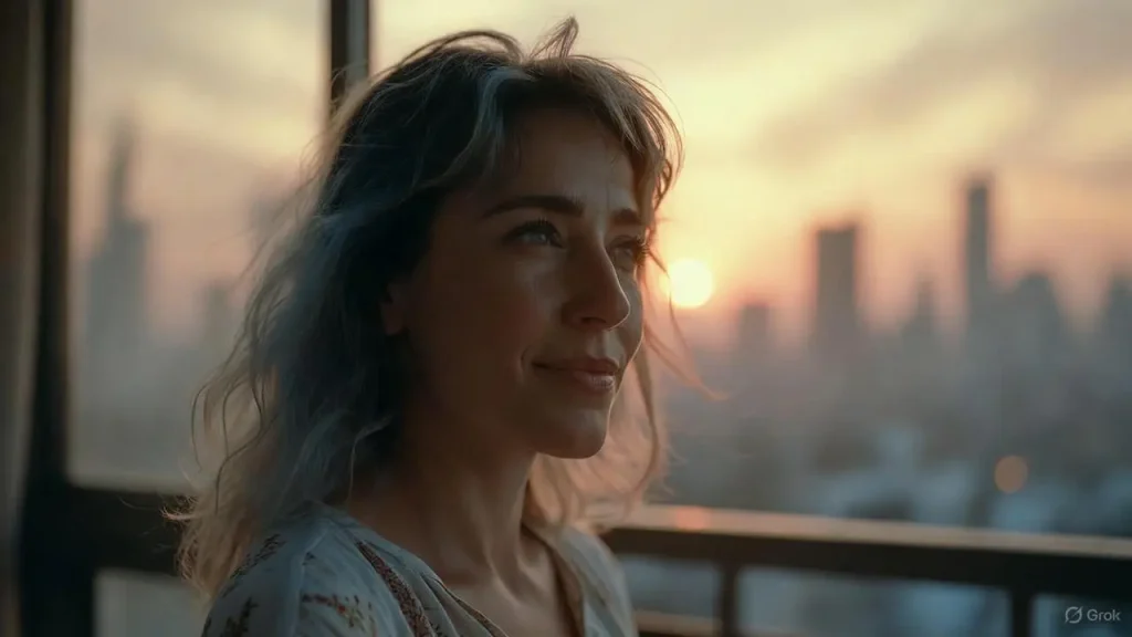 Person looking hopefully at a sunrise, representing the vision to welcome 2026