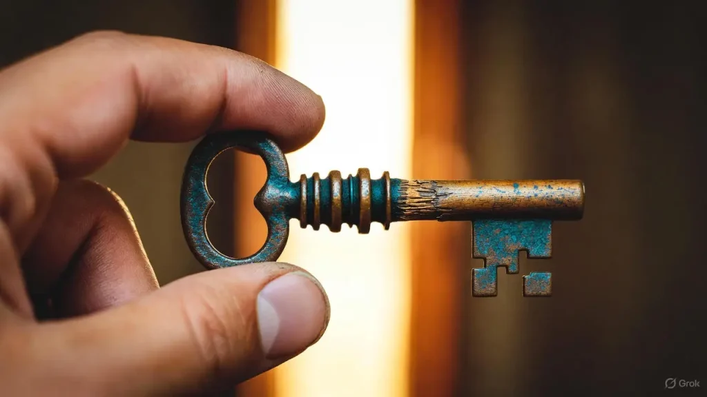 Opening a door symbolizing unlocking your potential and future.